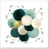 Wedding Party Decorations 12PCS Green